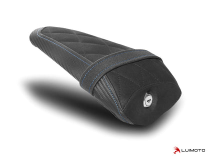 LUIMOTO Diamond Edition Passenger Seat Covers for the YAMAHA YZF-R7 (2022+)