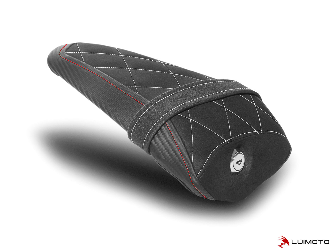 LUIMOTO Diamond Edition Passenger Seat Covers for the YAMAHA YZF-R7 (2022+)