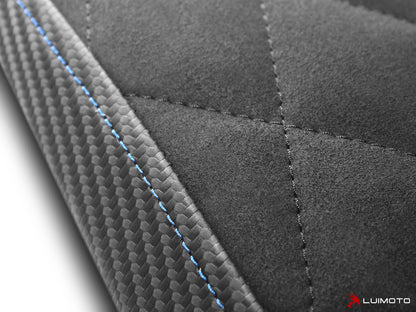 LUIMOTO Diamond Edition Passenger Seat Covers for the YAMAHA YZF-R7 (2022+)
