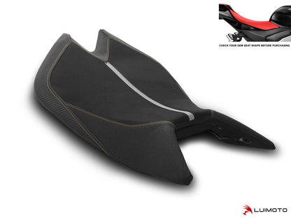LUIMOTO GP II Rider Seat Covers for the Aprilia RSV4 1100 (2021+) / Tuono V4 1100 (2022+)