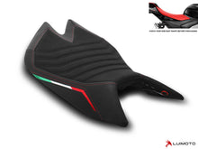 LUIMOTO Team Italia Rider Seat Covers for the Aprilia RSV4 1100 (2021+) / Tuono V4 1100 (2022+)