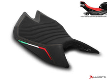 LUIMOTO Team Italia Rider Seat Covers for the Aprilia RSV4 1100 (2021+) / Tuono V4 1100 (2022+)
