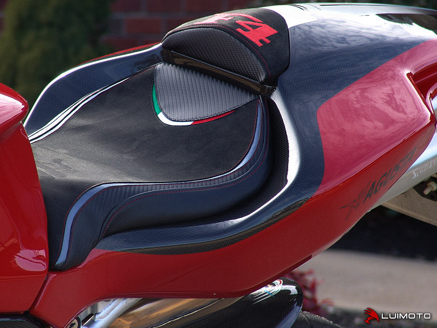LUIMOTO (Team Italia Suede) Rider Seat Cover for the MV AGUSTA F4 (99-09)