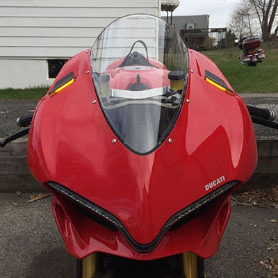 New Rage Cycles (NRC) Mirror Block Off Turn Signals for the Ducati Panigale 1299  1199R  and 959