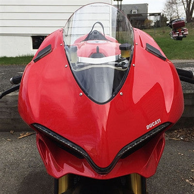 New Rage Cycles (NRC) Mirror Block Off Turn Signals for the Ducati Panigale 1299  1199R  and 959