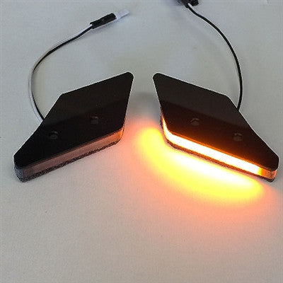 New Rage Cycles (NRC) Mirror Block Off Turn Signals for the Ducati Panigale 1299  1199R  and 959
