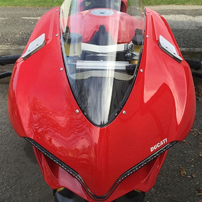 New Rage Cycles (NRC) Mirror Block Off Turn Signals for the Ducati Panigale 1299  1199R  and 959