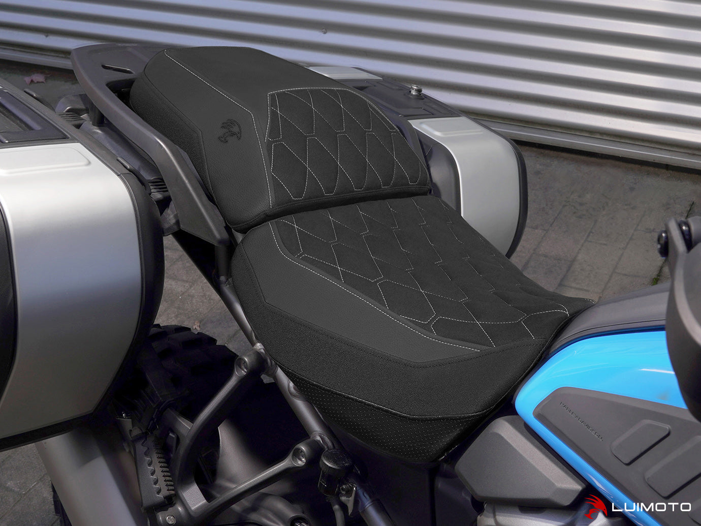 LUIMOTO (Hex-Diamond) Passenger Seat Cover for the HARLEY DAVIDSON Pan America (2021+)