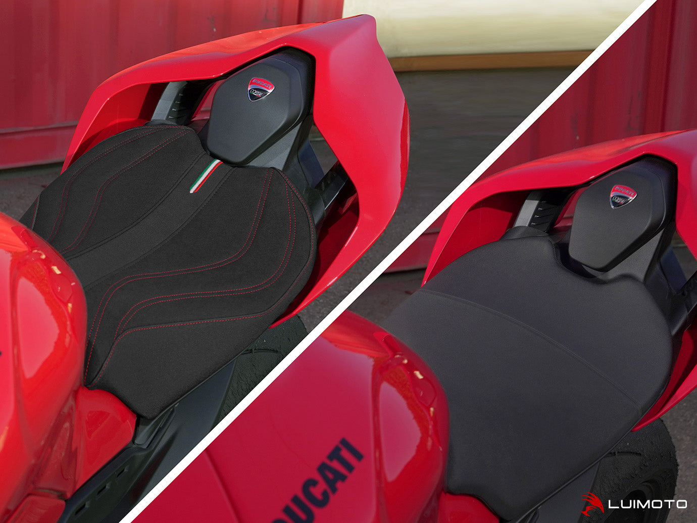 LUIMOTO Italia R Rider Seat Cover for DUCATI PANIGALE V4 / S / R / SP (2022+)