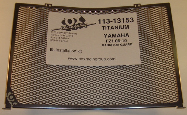 Cox Racing Radiator Guards for the Yamaha FZ1 (06-13)