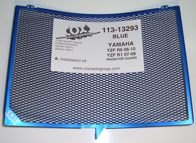 Cox Racing Radiator Guards for the Yamaha YZF-R1 (07-08) and YZF-R6 (06-16)