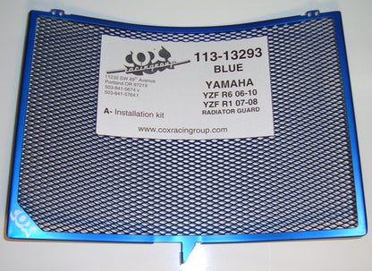 Cox Racing Radiator Guards for the Yamaha YZF-R6 (2017+)