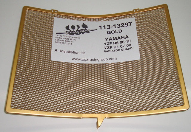 Cox Racing Radiator Guards for the Yamaha YZF-R6 (2017+)