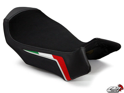 LUIMOTO (Team Italia Suede) Rider Seat Cover for the MV AGUSTA BRUTALE 750 910R 1078RR (01-12)