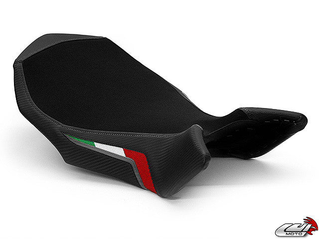 LUIMOTO (Team Italia Suede) Rider Seat Cover for the MV AGUSTA BRUTALE 990R 1090RR (2009+)