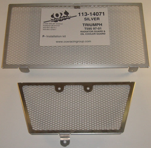 Cox Racing Radiator Guards for the Triumph 595 (99-01)