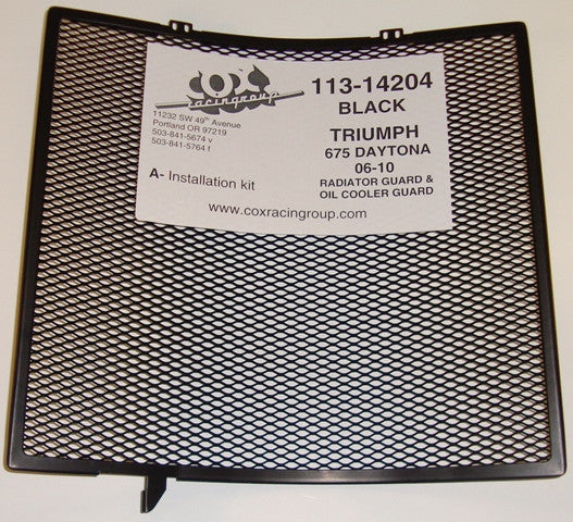 Cox Racing Radiator Guards for the Triumph 675 Daytona (06-13) - type 1