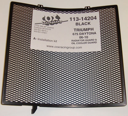Cox Racing Radiator Guards for the Triumph 675 Daytona (06-13) - type 1