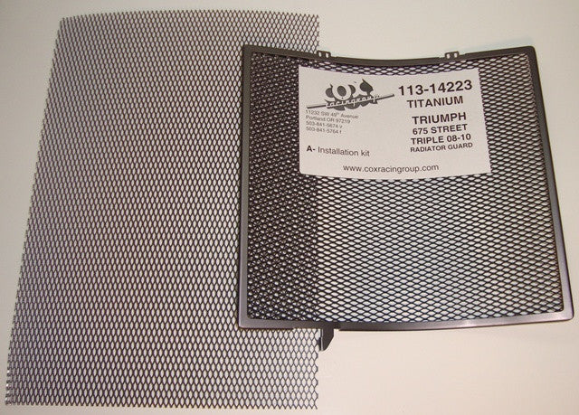 Cox Racing Radiator Guards for the Triumph 675 Daytona (06-13) - type 2