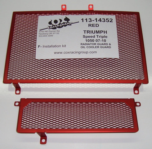 Cox Racing Radiator Guards for the Triumph 1050 Speed Triple (07-10)