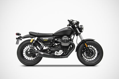 ZARD 'BIG' Dual Slip-on Exhaust for Moto Guzzi V9 Bobber & Roamer
