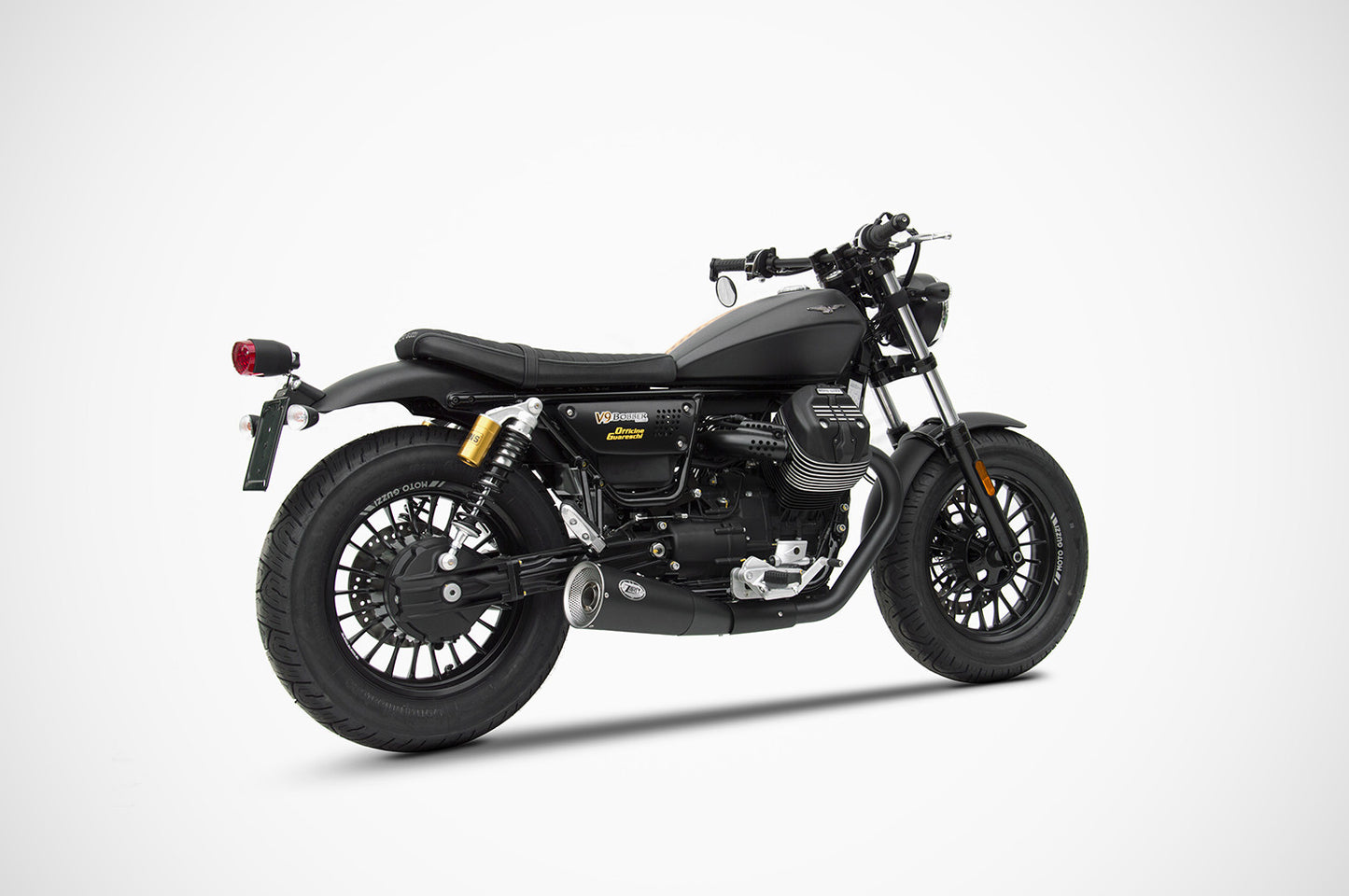 ZARD 'BIG' Dual Slip-on Exhaust for Moto Guzzi V9 Bobber & Roamer