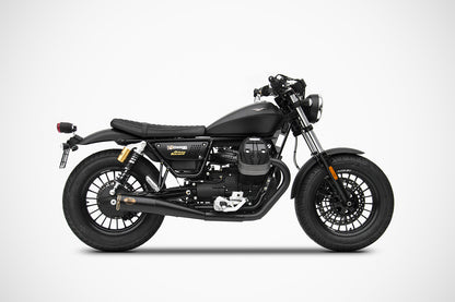 ZARD 'SLIM' Dual Slip-on Exhaust for Moto Guzzi V9 Bobber & Roamer