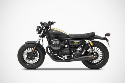 ZARD 'SLIM' Dual Slip-on Exhaust for Moto Guzzi V9 Bobber & Roamer