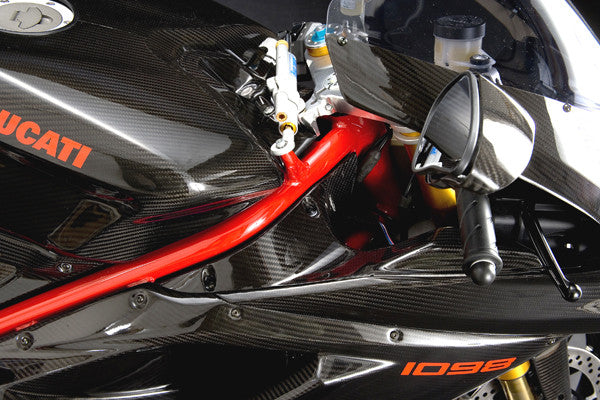 CARBONDRY - DUCATI 848 / 1098 & 1198 CARBON FIBER AIR INTAKE COVERS (PAIR)