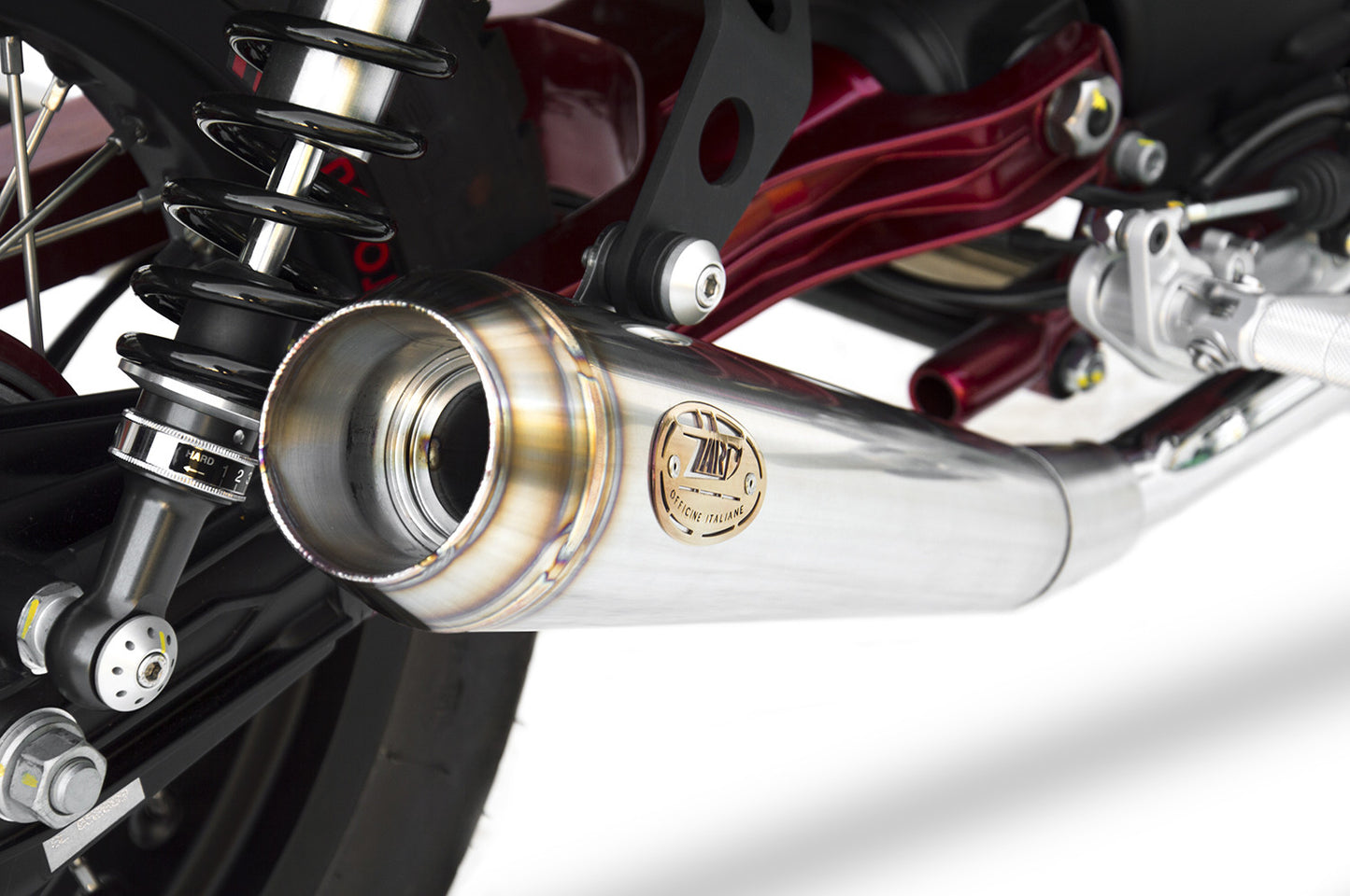 ZARD Dual Slip-on Exhaust for Moto Guzzi V7 II Racer