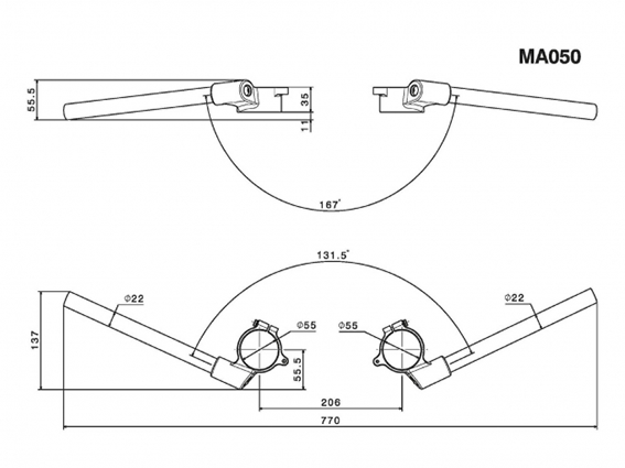 Rizoma Clip-on Bar Kit for R nineT