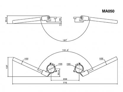 Rizoma Clip-on Bar Kit for R nineT