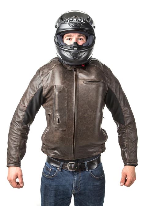 Helite Leather Airbag Jacket
