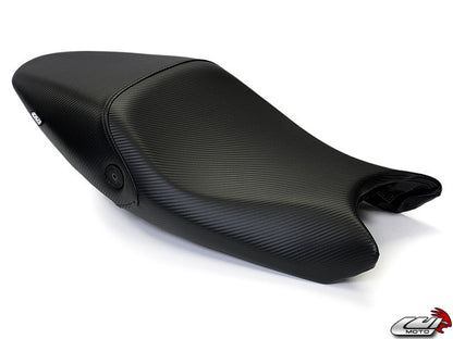 LUIMOTO (Baseline) Rider Seat Cover for the DUCATI MONSTER 1100 / 796 / 795 / 696