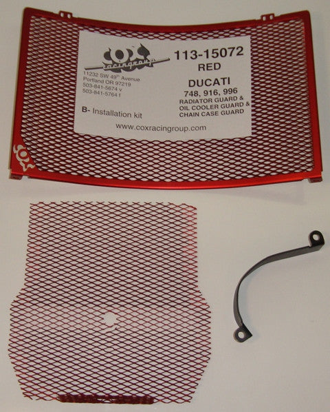 Cox Racing Radiator Guards for the Ducati 748 (94-02)   916 (94-98) and 996 (99-02)