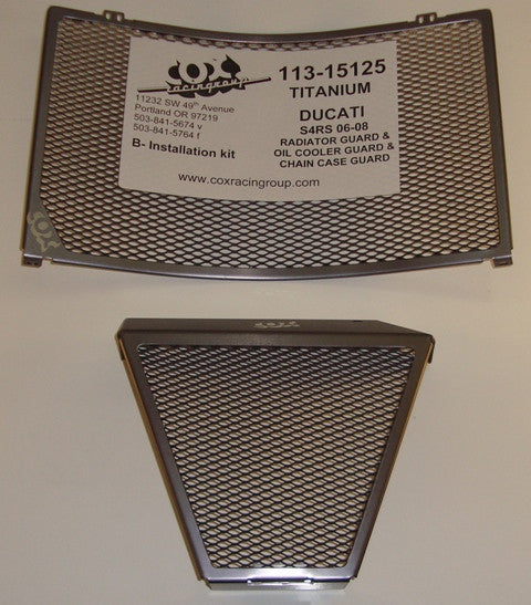 Cox Racing Radiator Guards for the Ducati Monster S4RS / S4RT (06-08)