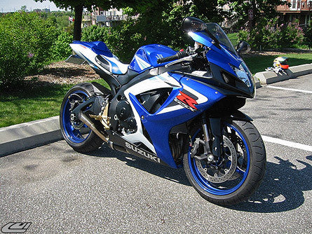 LUIMOTO (Sport) Passenger Seat Cover for the SUZUKI GSX-R600 / GSX-R750 (06-07)