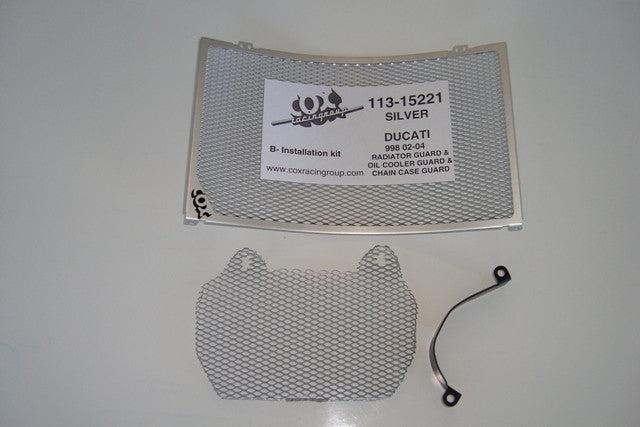 Cox Racing Radiator Guards for the Ducati 998 (02-04)