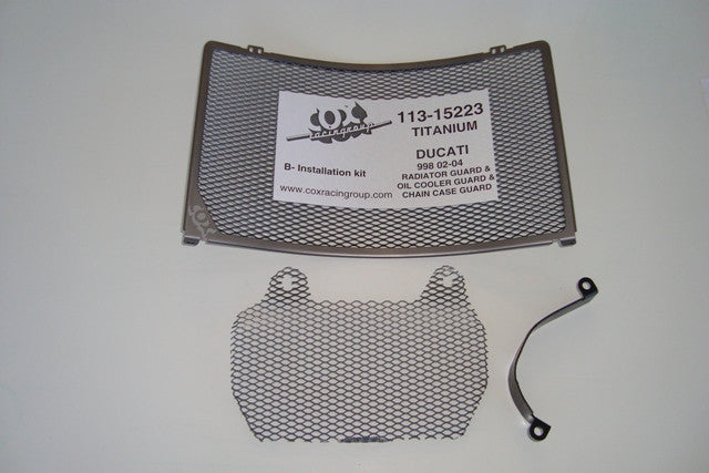 Cox Racing Radiator Guards for the Ducati 998 (02-04)