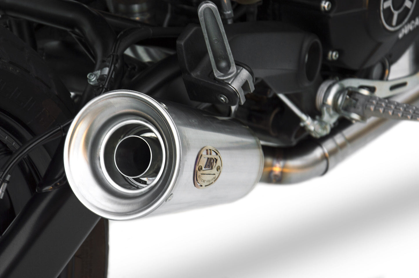 ZARD Conical Slip-on Exhaust for Ducati Scrambler SIXTY2