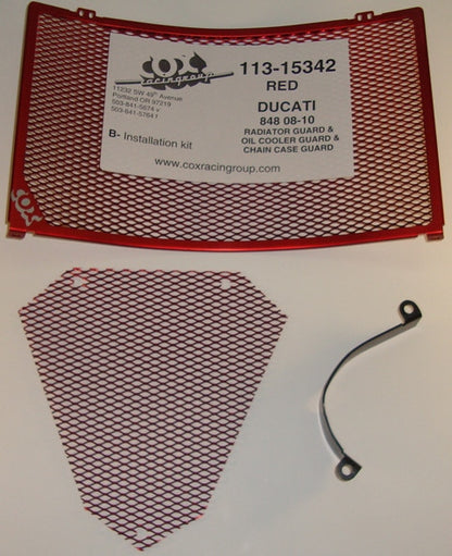Cox Racing Radiator Guards for the Ducati 848 (08-09)