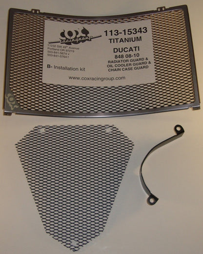 Cox Racing Radiator Guards for the Ducati 848 (08-09)