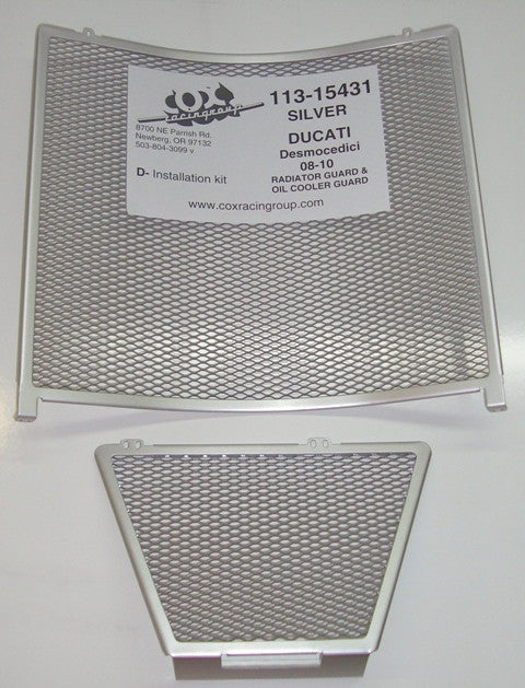 Cox Racing Radiator Guards for the Ducati Desmosedici RR