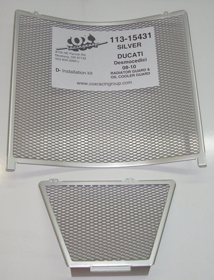 Cox Racing Radiator Guards for the Ducati Desmosedici RR