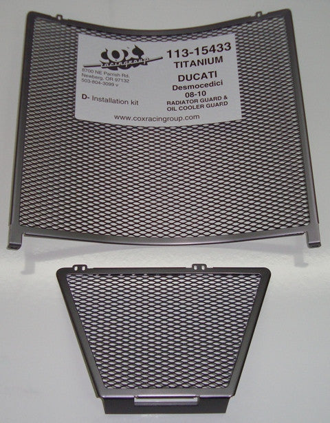 Cox Racing Radiator Guards for the Ducati Desmosedici RR