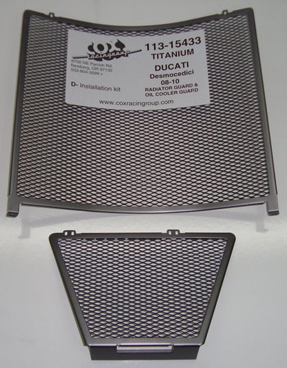 Cox Racing Radiator Guards for the Ducati Desmosedici RR