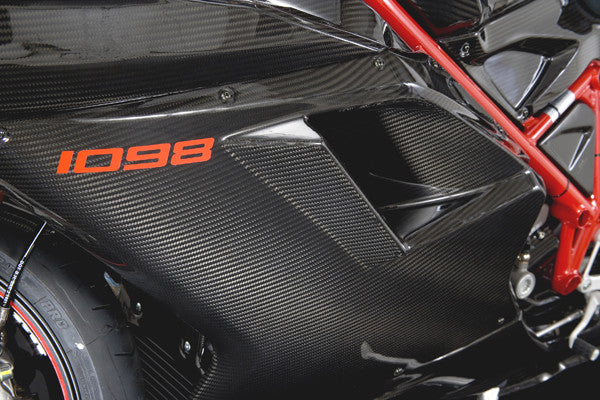 CARBONDRY - DUCATI 848 / 1098 & 1198 CARBON FIBER SIDE FAIRINGS (PAIR)