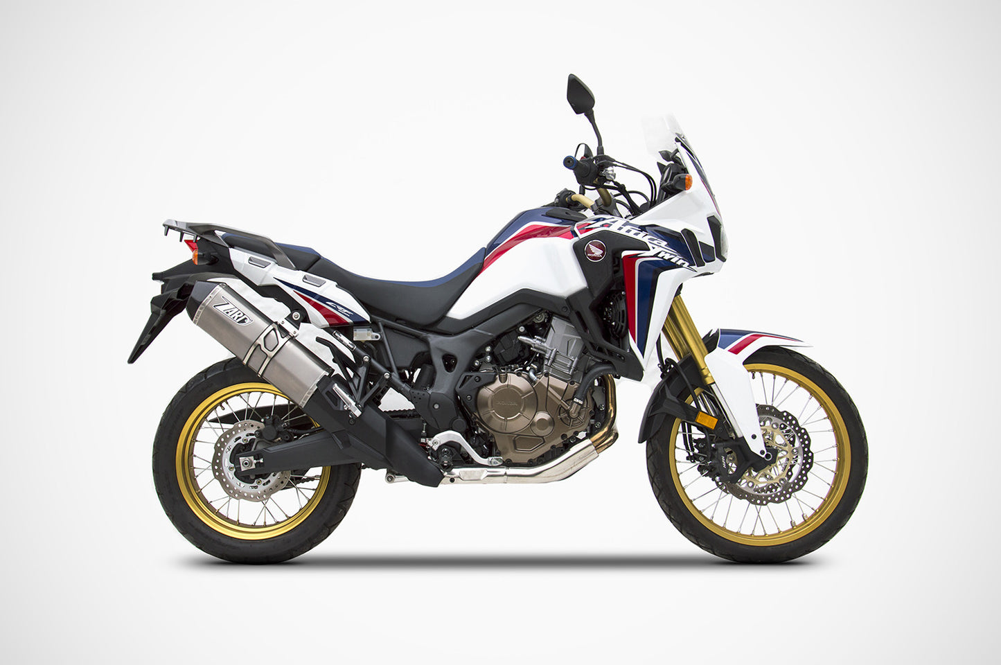 ZARD Sip-on Exhaust With Conical Muffler for Honda Africa Twin 1000 (2016+)