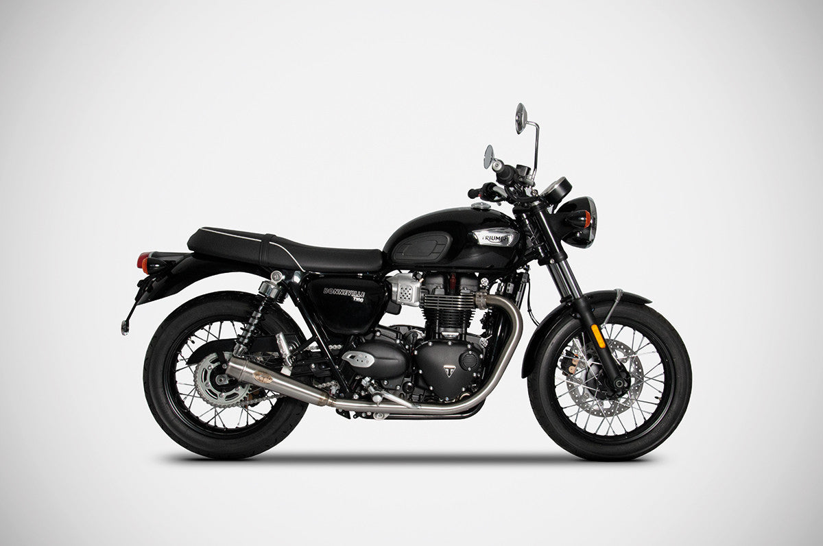 ZARD "SLIM" Long Dual Slip ons for the Bonneville T120 / T100 (2021+)