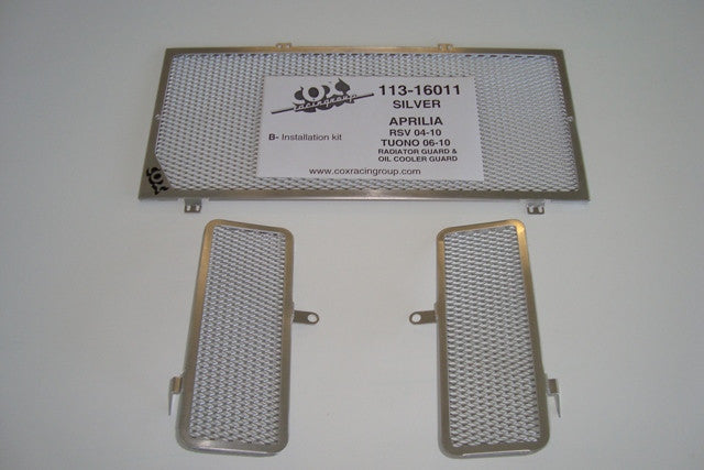 Cox Racing Radiator Guards for the Aprilia RSV 1000 / Mille / R / Factory (04-10) and Tuono 1000 (06-10)